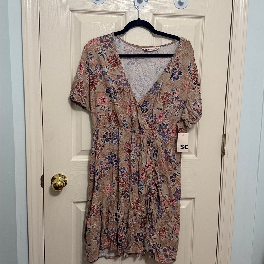 SO Floral Wrap Dress - Multicolor